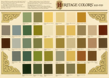 Heritage Color samples